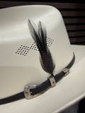Black Cowboy Hat Feather